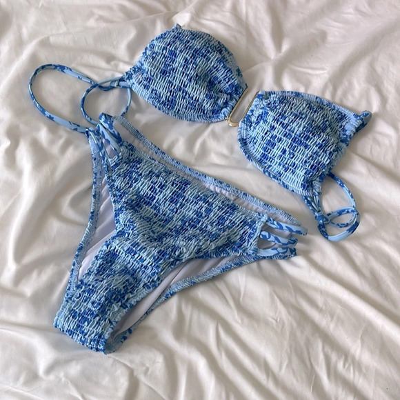 Other - Blue floral bikini